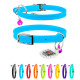 Ошейник CoLLaR GLAMOUR с резинкой для кошек (ширина 9мм, длина 22-30см) синий
