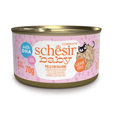 Натуральні консерви Schesir Ваву Chicken With Salmon для кошенят з лососем в бульйоні, 70 г