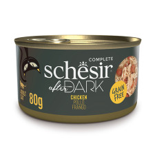 Натуральні консерви Schesir After Dark Chicken для котів з куркою в бульйоні, 80 г