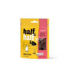 Ласощі для котів Half&Half у формі м`ясних шматочків з яловичиною, 50 г