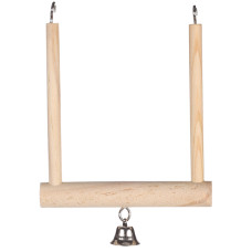 Дерев`яна гойдалка для птахів Flamingo Wooden Swing з дзвіночком