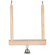 Дерев`яна гойдалка для птахів Flamingo Wooden Swing з дзвіночком