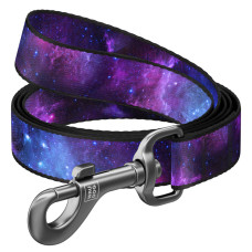 Повідець для собак нейлоновий WAUDOG Nylon, малюнок NASA21, M, Ш 20 мм, Дов 122 см