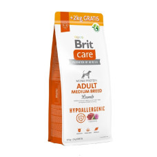 Корм Brit Care Dog Hypoallergenic Adult Medium Breed для собак середніх порід, гіпоалергенний з ягням, 12кг