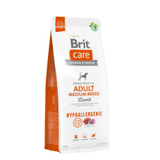 Сухий корм Brit Care Dog Hypoallergenic Adult Medium Breed для собак середніх порід, гіпоалергенний з ягням, 12 кг