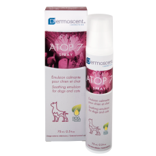Dermoscent ATOP 7 Spray заспокійливий спрей без стероїдів при алергії та атопії у котів і собак, 75 мл