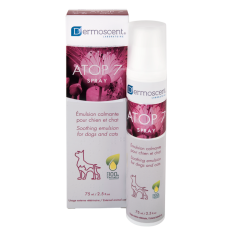Dermoscent ATOP 7 Spray заспокійливий спрей без стероїдів при алергії та атопії у котів і собак, 75 мл