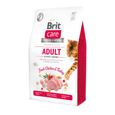 Сухий корм Brit Care Cat GF Adult Activity Support для котів, які живуть на вулиці, індичка та курка, 2 кг