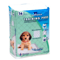 Пелюшки Advance Dog Training Pads для собак, 60х60 см, суперабсорбент з індикацією, 14 шт
