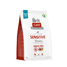 Сухий корм Brit Care Dog Grain-free Sensitive для собак з чутливим травленням, беззерновий з олениною, 3 кг