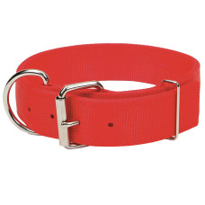 Ошейник Coastal Macho Dog для собак двойной нейлоновый, размер L, красный