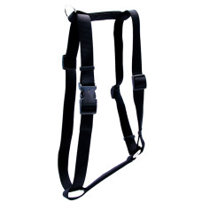 Шлея для собак нейлонова Nylon Adjustable чорна Coastal