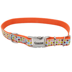 Ошейник Coastal Pet Attire Ribbon для собак, нейлоновый в точку, размер L