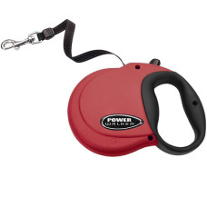 Поводок-рулетка для собак  Lit`l Pals MINI 3,6м; до 7кг, красный Power Walker