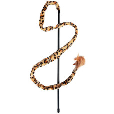 Іграшка для кішок Karlie - Flamingo Leopard Fishing Rod, удочка-дразнилка леопардовий хвіст, 50 см