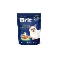 Сухой корм Brit Premium Cat by Nature Sterilized Salmon для стерилизованных кошек, с лососем, 300 г