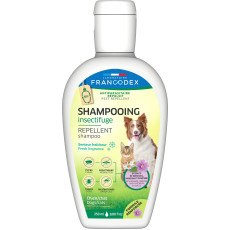 Шампунь-репелент Francodex Repellent Shampoo Fresh Fragrance від бліх і кліщів для котів і собак з гераніолом, аромат свіжості, 250 мл