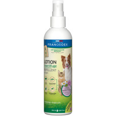 Лосьйон-репелент Francodex Repel Lotion Dog Cat від бліх і кліщів для котів і собак з гераніолом, 250 мл