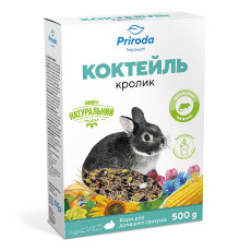 Корм Природа Коктейль «Кролик» для декоративних кроликів, 500 г