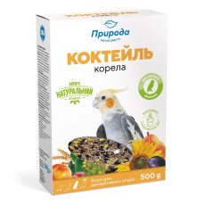 Корм Природа Коктейль «Корела» для середніх папуг, 500 г