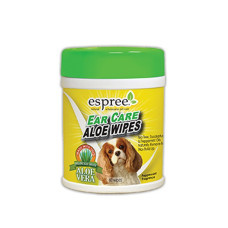 Вологі серветки для вух з алое Aloe Ear Care Pet Wipes 60шт. Espree