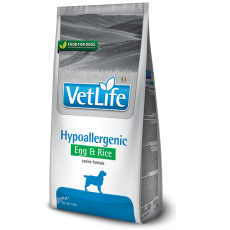 Сухий корм Farmina Vet Life Hypoallergenic Egg&Rice для собак при харчовій алергії, 2 кг