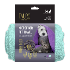 Tauro Pro Line Рушник з мікрофібри для домашніх тварин, м`ятний, 60x90 см