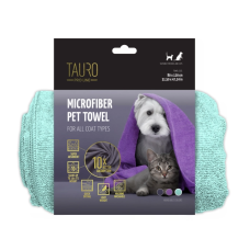 Tauro Pro Line Рушник з мікрофібри для домашніх тварин, м`ятний, 80x120 см