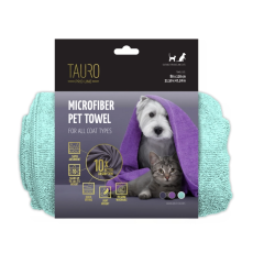 Tauro Pro Line Рушник з мікрофібри для домашніх тварин, м`ятний, 80x120 см