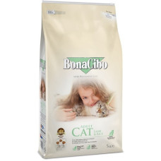 Сухий корм для кішок BonaCibo Adult Cat Lamb&Rice з м`ясом ягняти та рисом, 5 кг