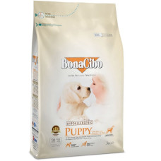 Сухой корм для щенков BonaCibo Puppy Chicken&Rice with Anchovy с мясом курицы, анчоусами и рисом, 3 кг