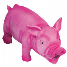 Игрушка для собак Swine Pink, поросенок реалистично хрюкающий, розовый, латекс Karlie-Flamingo