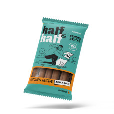 Ласощі для собак Half&Half у формі м`ясних паличок з куркою, 100 г