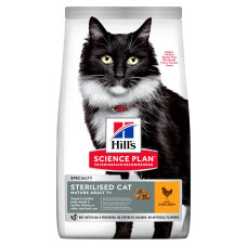 Сухий корм Hill`s SP Feline Mature Adult 7+ Sterilised Cat для котів  від 7 років з куркою, 300 г