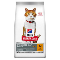 Сухий корм Hill`s SP Feline Adult Sterilised Cat With Chicken для стерилізованих кішок з куркою, 1,5 кг