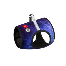 Шлея для собак м`яка WAUDOG Clothes з QR-паспортом, малюнок NASA21, XS2 B 28-31 см, C 20-22 см