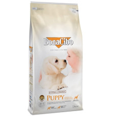 Сухой корм для щенков BonaCibo Puppy Chicken&Rice with Anchovy с мясом курицы, анчоусами и рисом, 15 кг