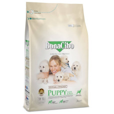 Сухой корм для щенков BonaCibo Puppy Lamb&Rice с мясом ягненка и рисом, 3 кг