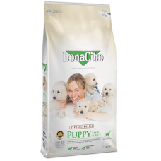 Сухой корм для щенков BonaCibo Puppy Lamb&Rice с мясом ягненка и рисом, 15 кг
