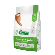 Сухой корм Nature`s Protection Active Sport Adult All Breeds для спортивных, охотничьих и служебных собак, 4 кг