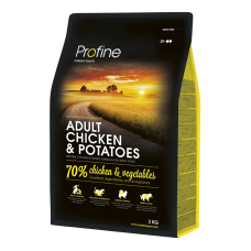Сухой корм Profine Adult для взрослых собак всех пород, с курицей и картофелем, 3 кг