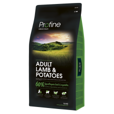 Сухой корм Profine Adult для взрослых собак всех пород, с ягнятиной и картофелем, 15 кг