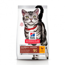 Сухий корм Hill`s SP Feline Adult Hairball Indoor Cat для виведення грудочок шерсті котів з куркою, 1,5 кг