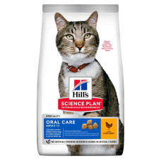 Сухий корм Hill`s SP Feline Adult Oral Care Chicken для підтримки здоров’я ротової порожнини котів з куркою, 1,5 кг