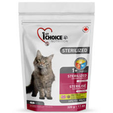 Сухой корм 1st Choice Sterilized Chicken для стерилизованных кошек с курицей, 320 г