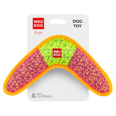 Игрушка для собак WAUDOG Fun, Бумеранг,Ш 24 см, Д 14 см розовый