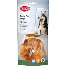 Ласощі Trixie Denta Fun для собак Кільце для чищення зубів з куркою 6 см 110 г 2 шт