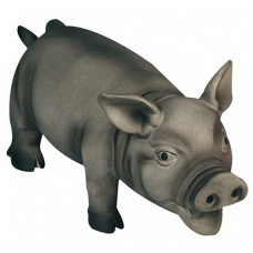 Игрушка для собак Swine Black, поросенок реалистично хрюкающий, черный, латекс Karlie-Flamingo