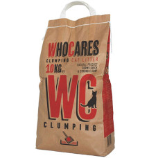 Наповнювач WhoCares Clumping, що комкується, для туалету, 5 кг