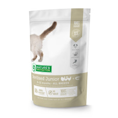 Сухий корм Nature`s Protection Sterilised Junior для кошенят, що ростуть після стерилізації, 400 г